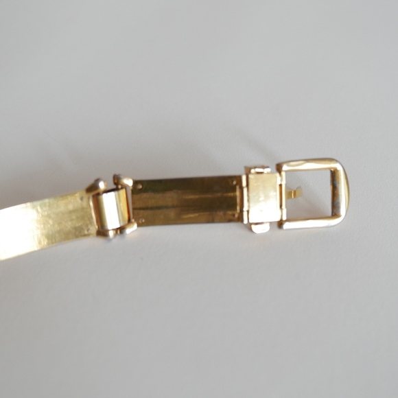 Vintage 70\'s GUCCI Enamel and Gold Tone Belt